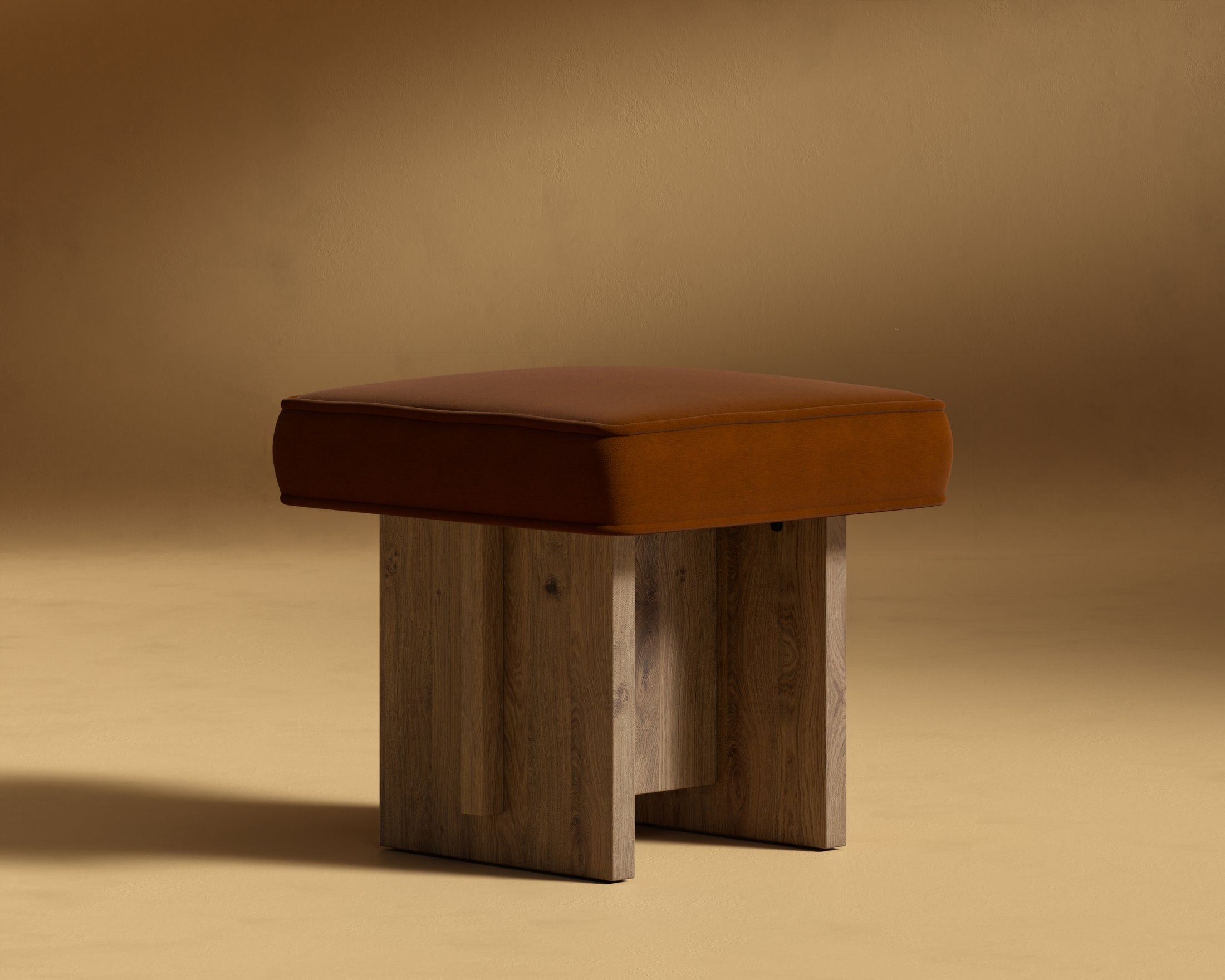 Sculptural twin pedestal leg design